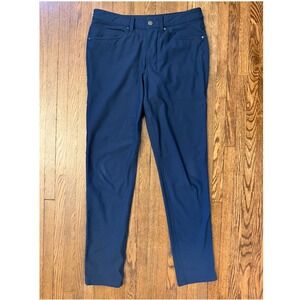 Lululemon ABC Slim-Fit Pant Warpstreme Navy Blue Mens Size 29 x 30 Chino